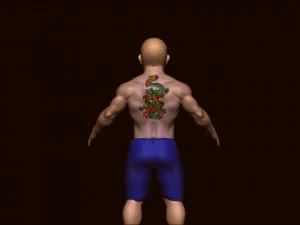 Boy bodybuilder 3D Model