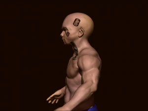 Boy bodybuilder 3D Model