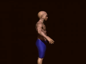 Boy bodybuilder 3D Model