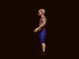 Boy bodybuilder 3D Model