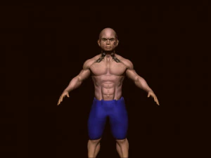 Boy bodybuilder 3D Model
