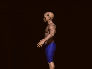 Boy bodybuilder 3D Model