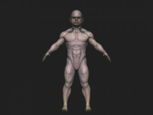 Boy bodybuilder 3Dモデル