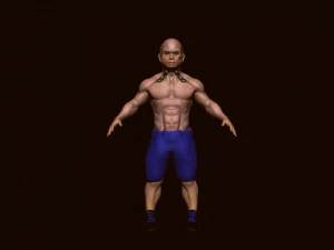 Boy bodybuilder 3D Model