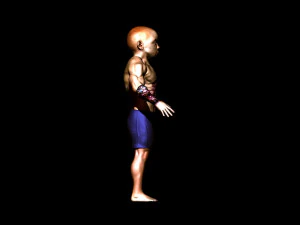 Boy bodybuilder 3D Model