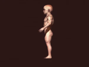 Boy bodybuilder 3D Model