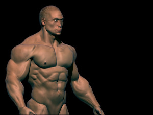 Chinese bodybuilder Modelo 3D