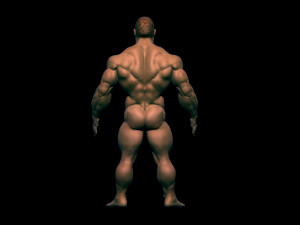 Chinese bodybuilder Modelo 3D