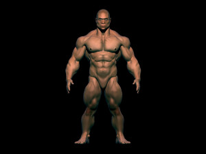 Chinese bodybuilder Modelo 3D
