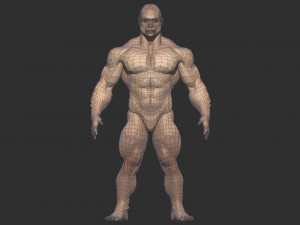 Chinese bodybuilder Modelo 3D