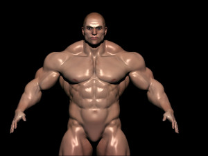 Bodybuilder base mesh 3D Model