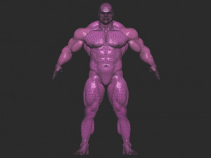Bodybuilder base mesh 3D Model