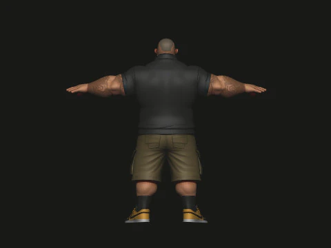 Culturiste Modèle 3D