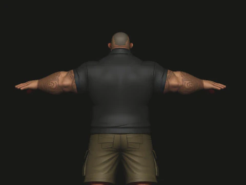 Culturiste Modèle 3D