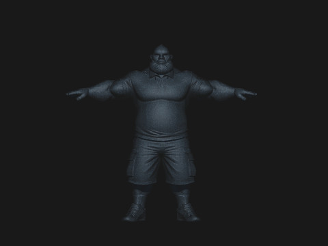 Fisiculturista Modelo 3D