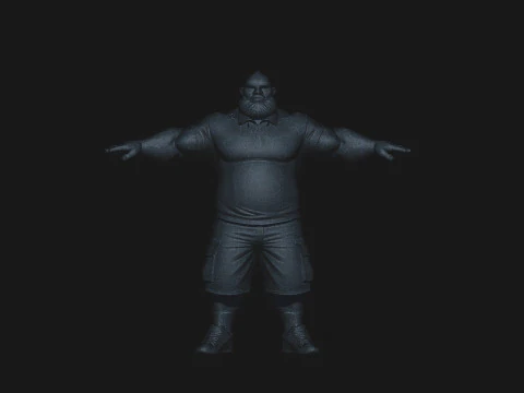 Culturiste Modèle 3D