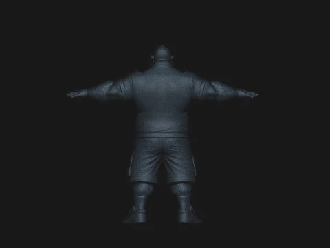 Culturiste Modèle 3D