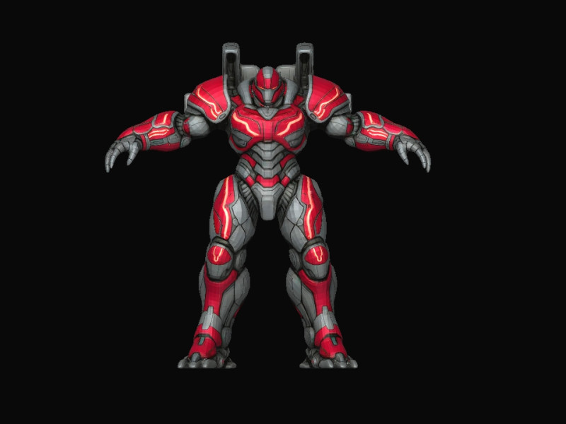 Rob&ocirc; Modelo 3D .c4d .max .obj .3ds .fbx .stl .blend 