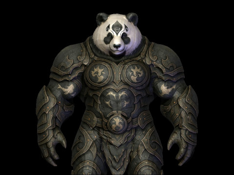 Panda-pieker 3D Model