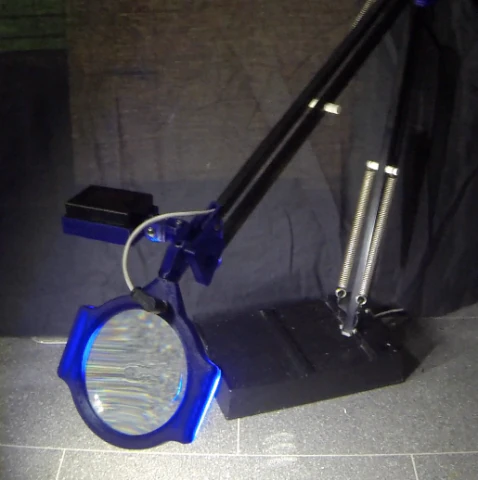 desk lamp magnify glass 3D Print Model .c4d .max .obj .3ds .fbx .stl .blend 