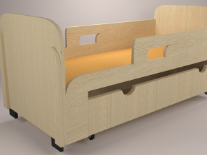 childrens bed 3D 모델
