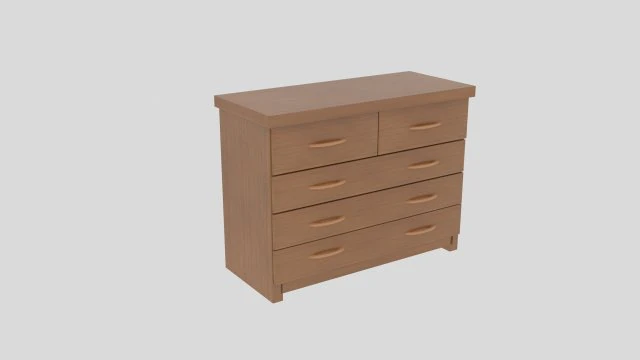dresser 3D Model .c4d .max .obj .3ds .fbx .stl .blend 