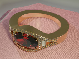 ruby ring Modelo de Impressão 3D