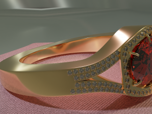 ruby ring 3D Принт Модель