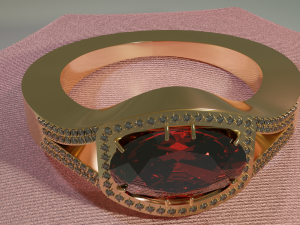 ruby ring 3D Принт Модель