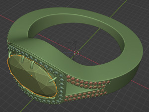 ruby ring 3D Принт Модель