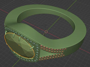 cincin rubi Model Cetak 3D