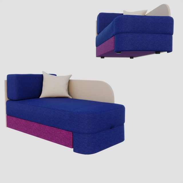 Sofa Children Quest Modello 3D .c4d .max .obj .3ds .fbx .stl .blend 
