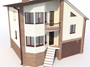 3d model classic country house-cottage Model 3D
