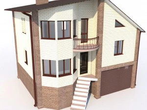 Casa de campo cl&aacute;ssica Modelo 3D Modelo 3D