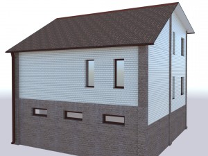 3d model classic country house-cottage 3D Модель