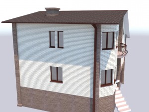 3d model classic country house-cottage 3D Модель