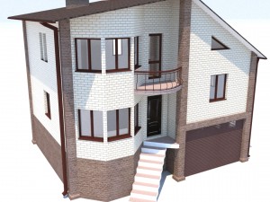3d model classic country house-cottage 3D Модель