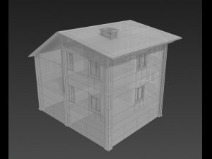 3d model classic country house-cottage 3D Модель