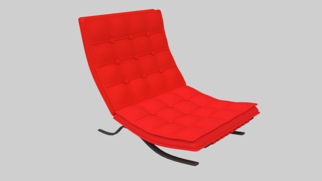 chair barcelona Modelo 3D .c4d .max .obj .3ds .fbx .stl .blend 