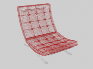 chair barcelona Modelo 3D