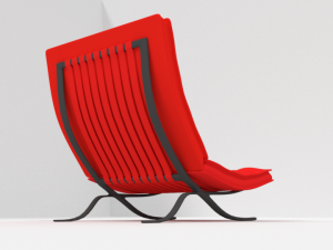 chair barcelona Modelo 3D