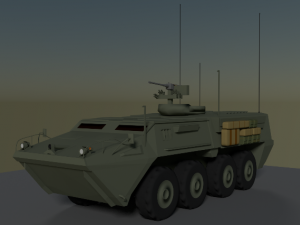 armored personnel carrier apc 3D मॉडल