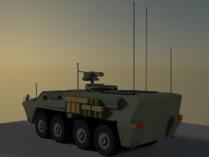 armored personnel carrier apc Modelo 3D