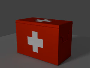 metalen medische doos 3D Model