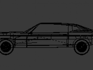 1979 firebird no interior 3Dモデル