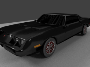 1979 firebird no interior 3Dモデル
