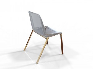 clear plastic chair Modèle 3D