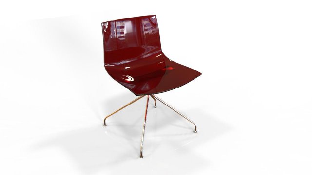 red smoking chair 3D Model .c4d .max .obj .3ds .fbx .stl .blend 