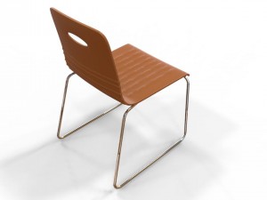 back-open chair Modello 3D