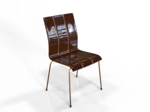 세 잎 의자 3D 모델